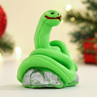 Фигурное мыло "Змейка на камне" зеленое, 80г - Фото 3