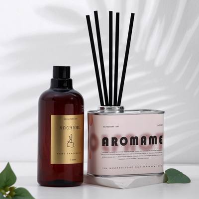 Набор диффузор ароматический Aromame, августовские цветы, 500 мл, прямоугольная банка