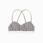 Топ женский на бретелях MINAKU: Home collection, серый, размер 48 - фото 25498992