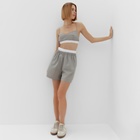 Топ женский на бретелях MINAKU: Home collection, серый, размер 50 - фото 25475441