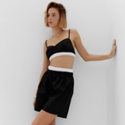 Топ женский на бретелях MINAKU: Home collection, чёрный, размер 48 - фото 25499006