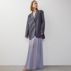 Юбка женская MINAKU: Casual Collection цвет серо-голубой, р-р 48 - Фото 6