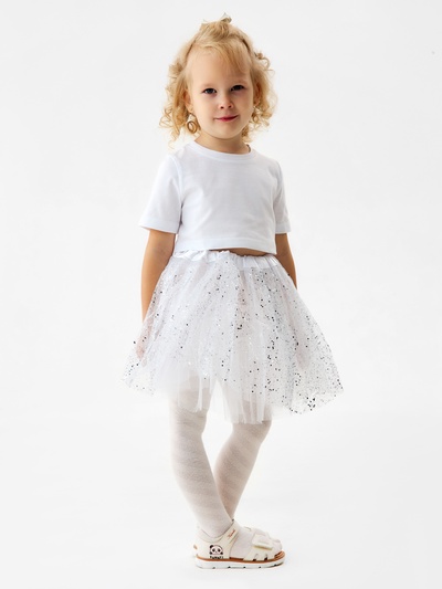 Юбка детская KAFTAN «Сияние», белая, длина 30 см