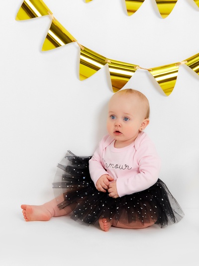 Юбка детская KAFTAN «Звездочки», чёрный, длина 17 см