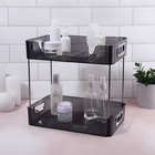 Органайзер для хранения, с ручками, 2 секции, 31×20×29 см, цвет чёрный, серебристый - Фото 2