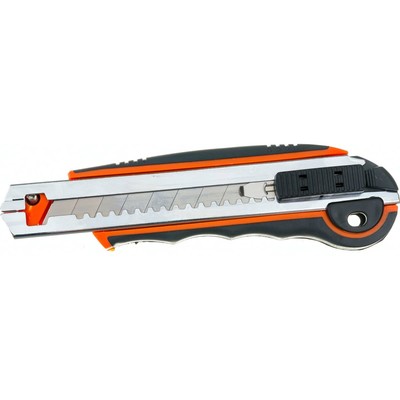 Нож универсальный STARTUL ST0939, пластиковый корпус, металлическая направляющая, , 18 мм