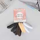 Резинки для волос «Махрушка спорт», набор 10 шт., полоски блеск нежность, 4 см - Фото 1