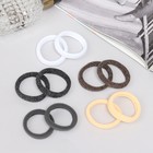 Резинки для волос «Махрушка спорт», набор 10 шт., полоски блеск нежность, 4 см - Фото 2