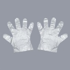 Одноразовые перчатки набор 100шт прозрачн 0,7микр пакет накл QF - Фото 1