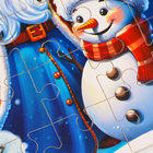 Пазл для детей магнитный деревянный «Новый год! Дед Мороз», 21×15 см, 35 элементов - Фото 5