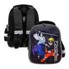 Рюкзак каркасный, 35х26х13, Naruto, чёрный, для мальчика - Фото 1