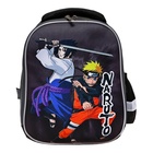 Рюкзак каркасный, 35х26х13, Naruto, чёрный, для мальчика - Фото 3
