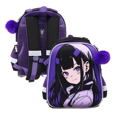 Рюкзак каркасный, 35×26×13, Seventeen, девочка EVA, фиолетовый