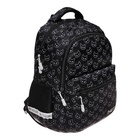 Рюкзак школьный, с эргономичной спинкой, 39х27х16, Seventeen, универсальный, чёрный - Фото 2