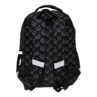 Рюкзак школьный, с эргономичной спинкой, 39х27х16, Seventeen, универсальный, чёрный - Фото 5