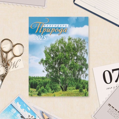 Календарь отрывной на магните «Природа» 2025 год, 9.5×13 см