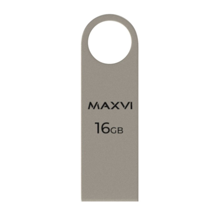 USB флеш накопитель 16 Gb Maxvi MK Metallic silver монолит, металл  / FD16GBUSB20C10MK - фото 51610519