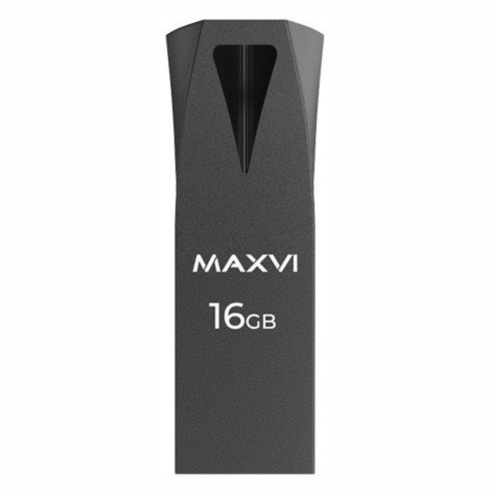 USB флеш накопитель 16 Gb Maxvi MK2 Dark grey  монолит, металл / FD16GBUSB20C10MK2 - фото 51610522