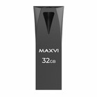 Флешка 32 Gb Maxvi MK2 Dark grey  монолит, металл / FD32GBUSB20C10MK2 - Фото 2