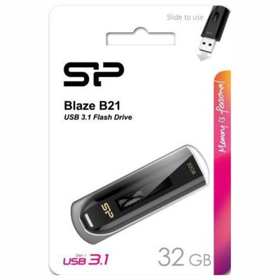 USB флеш накопитель 32 Gb Silicon Power Blaze B21 USB 3.0 SP032GBUF3B21V1K