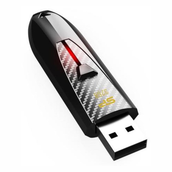 USB флеш накопитель 32 Gb Silicon Power Blaze B25 Black USB 3.0 SP032GBUF3B25V1K - фото 51610556