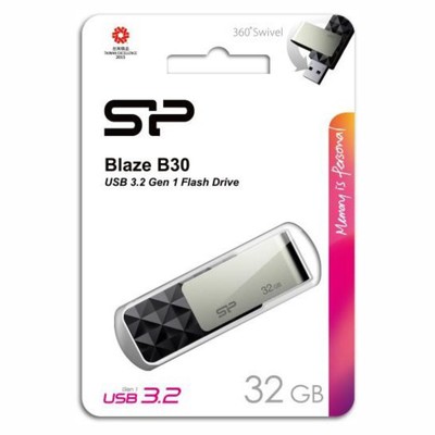 USB флеш накопитель 32 Gb Silicon Power Blaze B30 USB 3.0 SP032GBUF3B30V1K