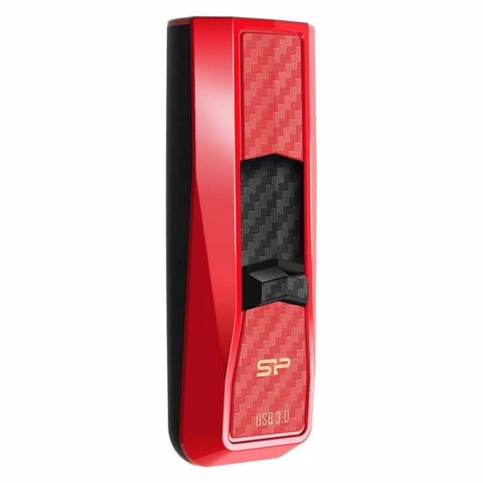 USB флеш накопитель 32 Gb Silicon Power Blaze B50 Red Carbon USB 3.0 - фото 51610564