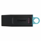 USB флеш накопитель 64 Gb Kingston DT Exodia Black DTX/64GB / USB 3.2 / бирюзовое кольцо - Фото 2