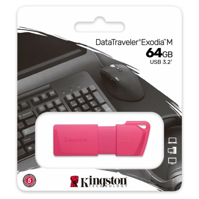 USB флеш накопитель 64 Gb Kingston DT Exodia M Pink KC-U2L64-7LN - Фото 1