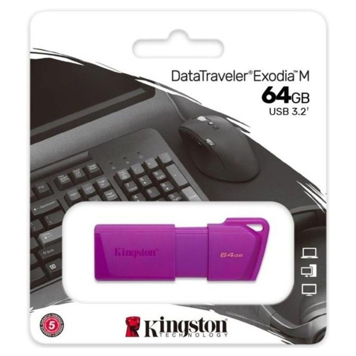 USB флеш накопитель 64 Gb Kingston DT Exodia M Purple KC-U2L64-7LN - Фото 1