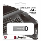 USB флеш накопитель 64 Gb Kingston DT Kyson DTKN/64GB / USB 3.2 / Read 200Mb/s - фото 51610587