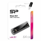 Флешка USB 64 Gb Silicon Power Blaze B21 USB 3.0 SP064GBUF3B21V1K - Фото 3