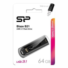 USB флеш накопитель 64 Gb Silicon Power Blaze B21 USB 3.0 SP064GBUF3B21V1K