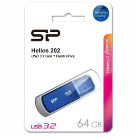 USB флеш накопитель 64 Gb Silicon Power Helios 202 Blue USB 3.0 / алюминий / SP064GBUF3202V   106986