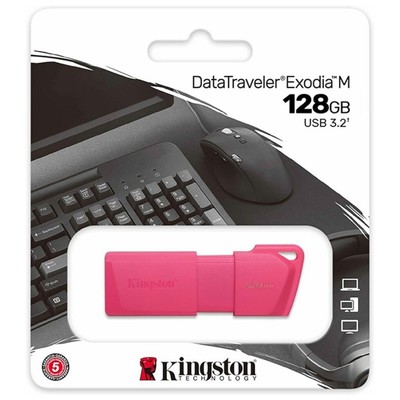 USB флеш накопитель_128 Gb Kingston DT Exodia M Pink KC-U2L128-7LN