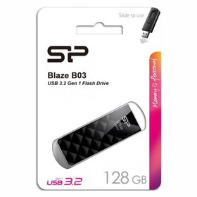 USB флеш накопитель_128 Gb Silicon Power Blaze B03 Black USB 3.0 SP128GBUF3B03V1K
