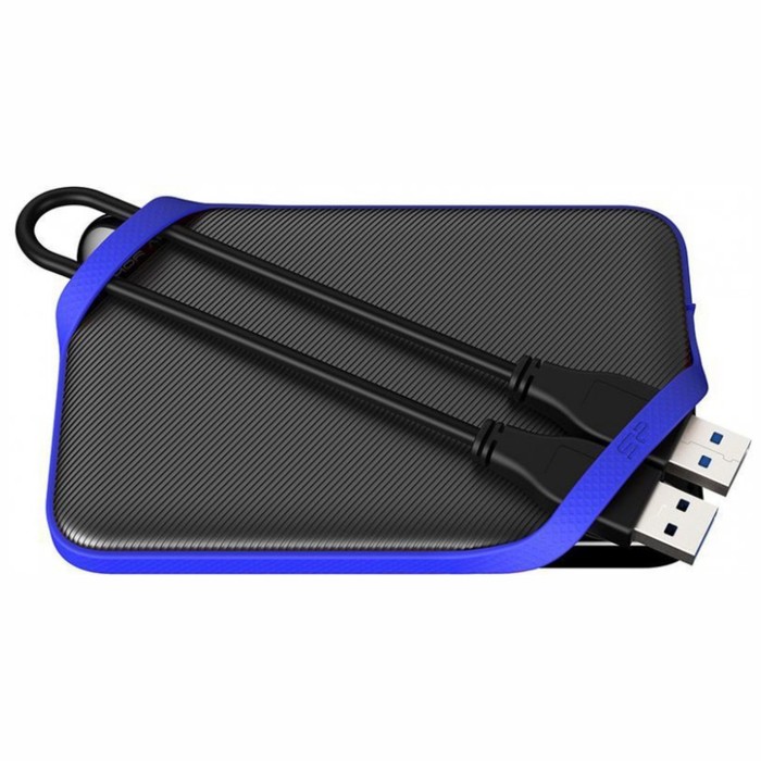 Жесткий диск 2,5" Silicon Power 1Tb A62 Armor Black/Blue SP010TBPHD62SS3B - фото 51610707