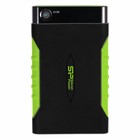 Жесткий диск 2,5" Silicon Power 2Tb A15 Armor Black/Green  USB 3.0 / SP020TBPHDA15S3K - фото 51610716