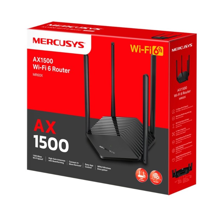 Wi-Fi роутер Mercusys MR60X - фото 51610789