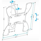 Кронштейн для LCD TV  HOLDER LCDS-5019 черный глянец  22" – 42", 30 кг, расстояние от стены   106988 - фото 51610924
