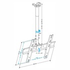 Кронштейн для LCD TV HOLDER PR-101-B потолочный черный 32"– 65", 60 кг, расстояние от пото 106988 - фото 51610969 Кронштейн для LCD TV HOLDER PR-101-B потолочный черный 32"– 65", 60 кг, расстояние от пото 106988 - фото 51610969
