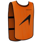 Манишка футбольная детская ONLYTOP, р. 36-40, на резинке, оранжевая - Фото 4