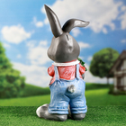 Садовая фигура "Заяц с морковкой" 52х26х23см /// - фото 25419585