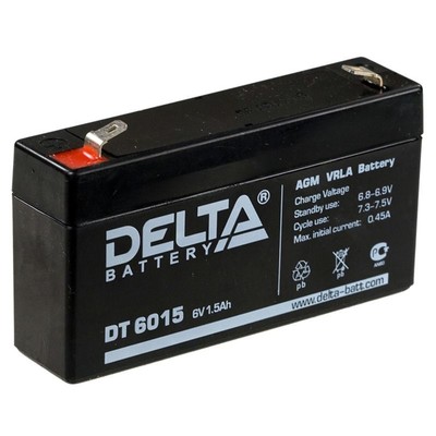 Аккумуляторная батарея Delta DT 6015 (6V / 1,5Ah)