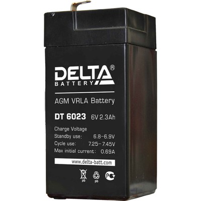 Аккумуляторная батарея Delta DT 6023 (6V / 2,3Ah)