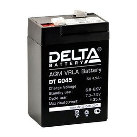 Аккумуляторная батарея Delta DT 6045 (6V / 4,5Ah)