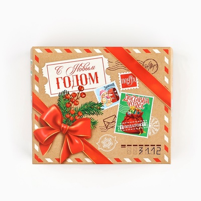 Упаковка для кондитерских изделий «Новогодняя почта», 20×17×6 см