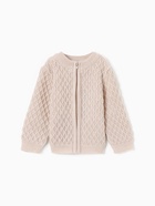 Джемпер детский вязаный MINAKU, рост 74-80 см, бежевый - Фото 7