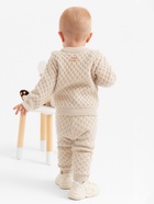 Джемпер детский вязаный MINAKU, рост 74-80 см, бежевый - Фото 6