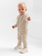 Джемпер детский вязаный MINAKU, рост 80-86 см, бежевый - Фото 4